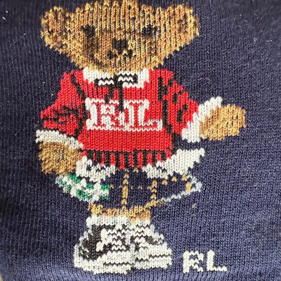 Polo Ralph Lauren Girl's Socks Polo Bear Set of 3 pairs 4-10 shoes 9-11 socks - Picture 3 of 7